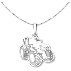 Stříbrný přívěsek traktor