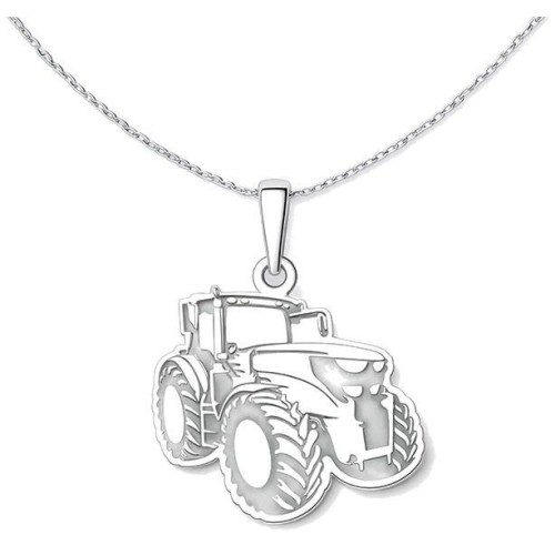 Stříbrný přívěsek traktor