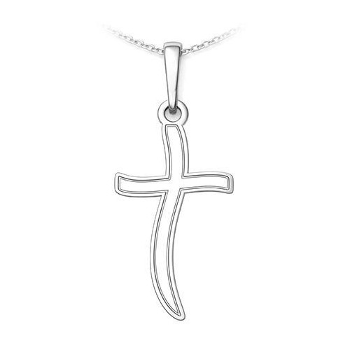 Stříbrný přívěsek kříž