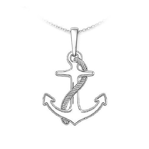 Stříbrný přívěsek kotva