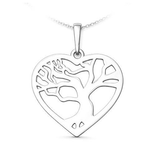 Stříbrný přívěsek strom života v srdci