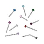 Variabilní piercing do nosu (světle růžová)