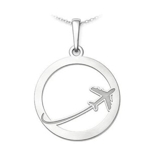 Stříbrný přívěsek letadlo