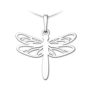 Stříbrný přívěsek vážka