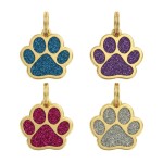 Třpytivá známka ve tvaru tlapky