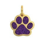 Třpytivá známka ve tvaru tlapky