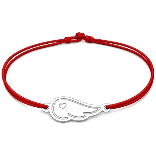 Šňůrkový náramek andělské křídlo