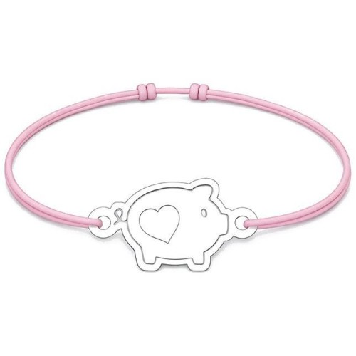 Šňůrkový náramek prasátko