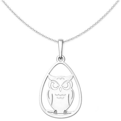 Stříbrný přívěsek sova