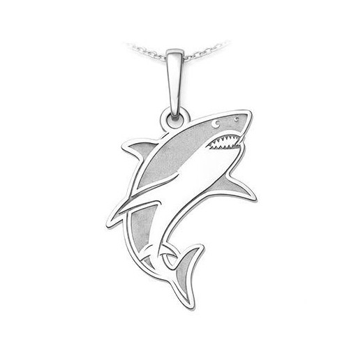 Stříbrný přívěsek žralok