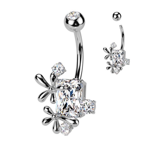 Piercing do pupíku kytičky